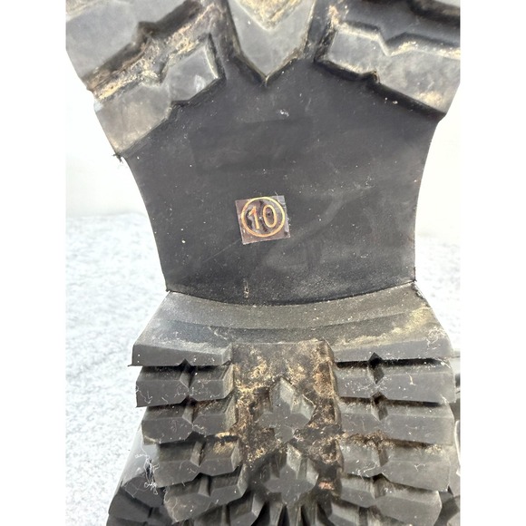 Torrid Black Combat Boots, Wide Printed Laces Women's Size 10 - Picture 7 of 10